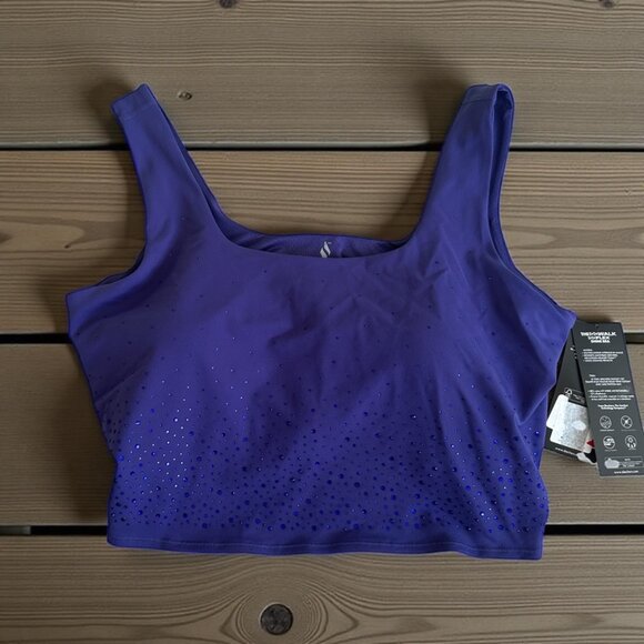 SKECHERS Shine Jeweled Purple Bra Size 2XL NEW NWT - Picture 1 of 8